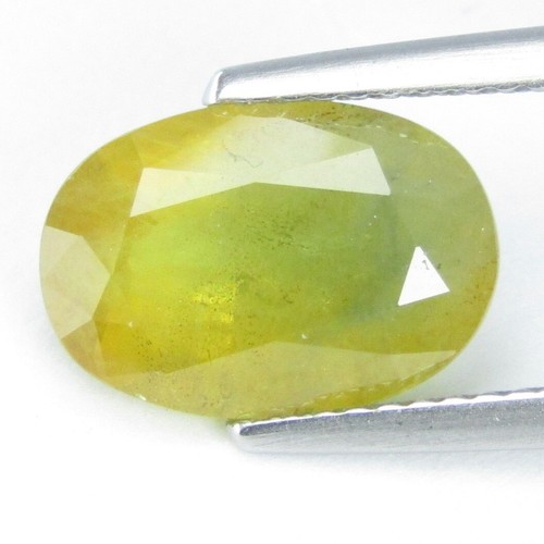 4.79Cts Nice Looking Natural Yellow Sapphire Oval Shape Loose Gemstone - Picture 4 of 5