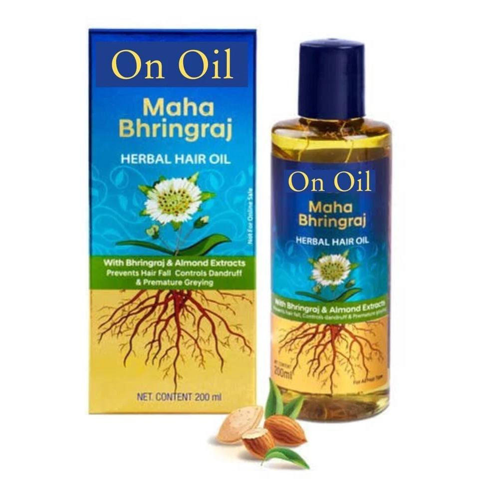 On & On Maha Bhringraj Herbal Hair Oil, 200 ml - Image 2 of 2