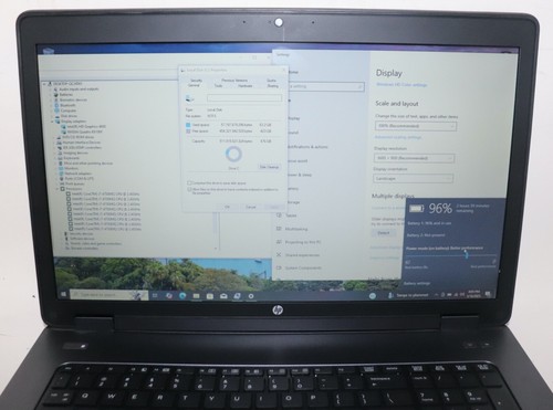 HP ZBOOK 17 Workstation|Intel core i7@2.40GHz|16GB RAM|512GB SSD|WIN10|Nvidia - Picture 7 of 13
