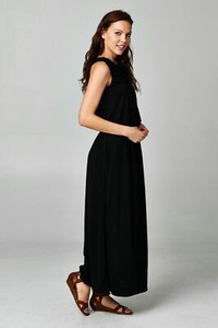 Woman-039-s-Maxi-Dress-Long-Loose-Fit-Casual-Solid-Small-Medium-Large-Free-Shipping