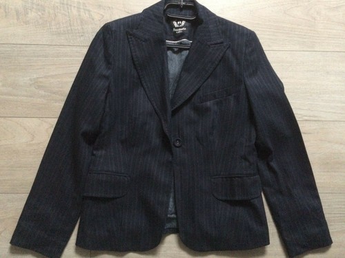 Ladies Navy Striped Blazer By s.Oliver Size 36  - Picture 1 of 3