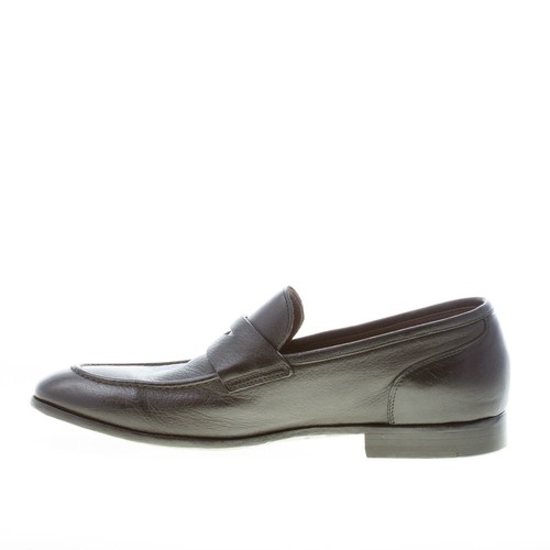 GREEN GEORGE scarpe uomo Mocassino classico artigianale penny pelle nero - Imagen 5 de 8