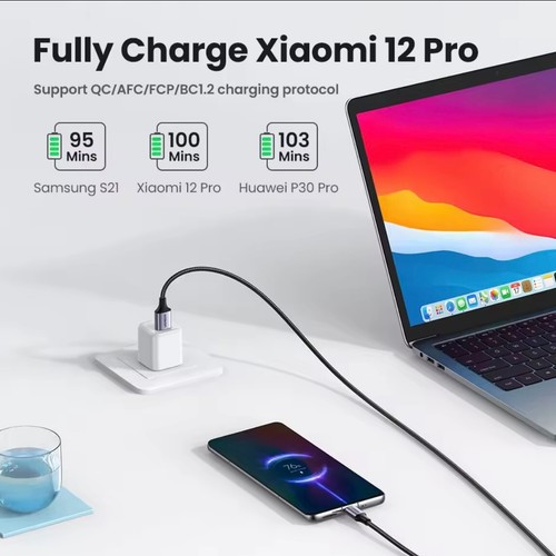 UGREEN USB-A to USB-C Cable 3A 18W Fast Charging 1m - Picture 4 of 6