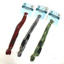Greenbrier Kennel Club DOG LEASH Red/Black Green/Black White/Black- Nylon, 48"