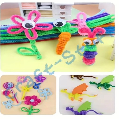 Chenille Craft Stems Pipe Cleaners for Crafts 12 colours 10-500 stems - Picture 104 of 180