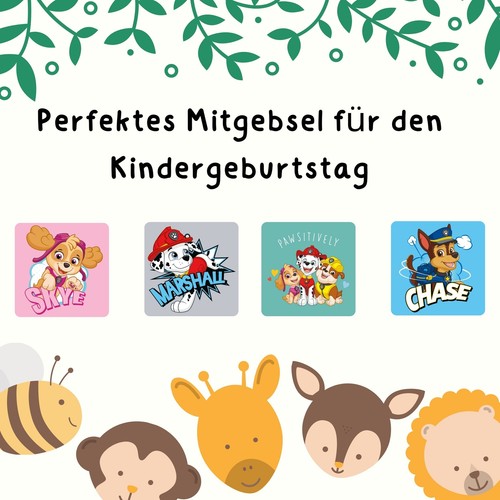 Paw Patrol Zauberhandtuch Kinder 4er Set Magisches Handtuch Magic Towel 30x30 - Bild 4 von 8