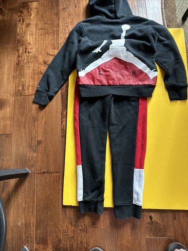 Nike Air Jordan Hoodie Set (Red White & Black) Inseam 23 Size Medium - Picture 8 of 12