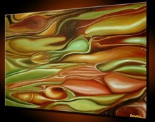 Original Oil Painting Canvas Abstract Home signe frame Large ART Modern handmade