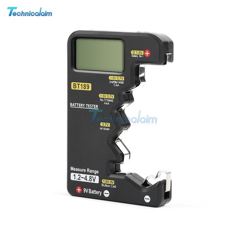 Digital Battery Tester Checker Electricity Indicator Universal AA AAA 9V Button - Afbeelding 14 van 15