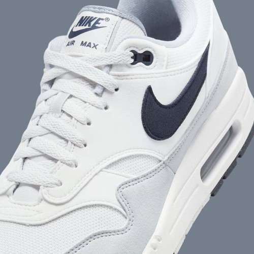 Nike Air Max 1 Wolf Grey/White/Obsidian Mens Size US 9-14 Casual Sneakers New✅ - Picture 6 of 8