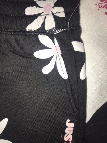 Justice Girl Size Small 7-8 Tank Top Shorts Daisy Print Black New With Tags - Picture 6 of 9