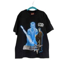 VTG Star Wars Youth Jedi Knight Lucasfilm Vintage Shirt Top Movie TV Promo