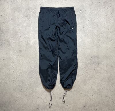 Vintage Nike Track Hype Pants Nylon Drill Y2K Swoosh | eBay