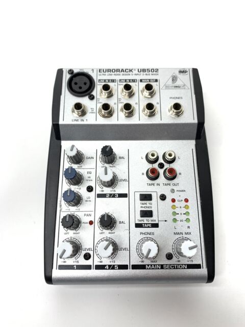 Behringer Eurorack UB502 Compact Mixer 5-Input 2-BUS Mixer Tested Works Behringer Eurorack UB502 Compact Mixer 5-Input 2-BUS Mixer Tested Works