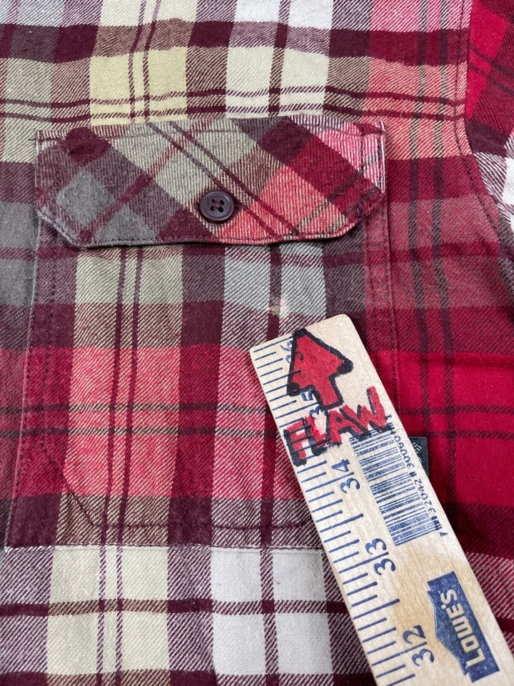 Columbia Omni Wick XXL 2X Franela Evaporación Avanzada Cuadros Hombres Rojo Manga Larga Foto 4 de 4