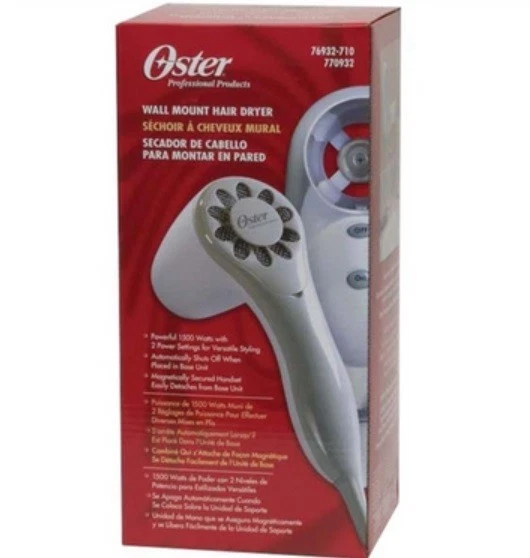 Oster wall top mount hair dryer