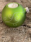 PARTYLITE  FESTIVE/CHRISTMAS BAUBLE CANDLE HOLDER - Green