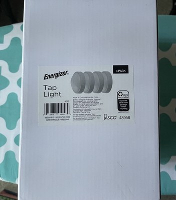 Energizer LED Tap Light, 4 Pack, Push , Battery Operated, Touch Light 5 1/2''