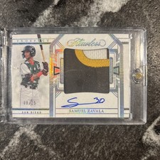 2024 Panini Flawless Samuel Zavala Patch On Card Auto 8/25 Padres 