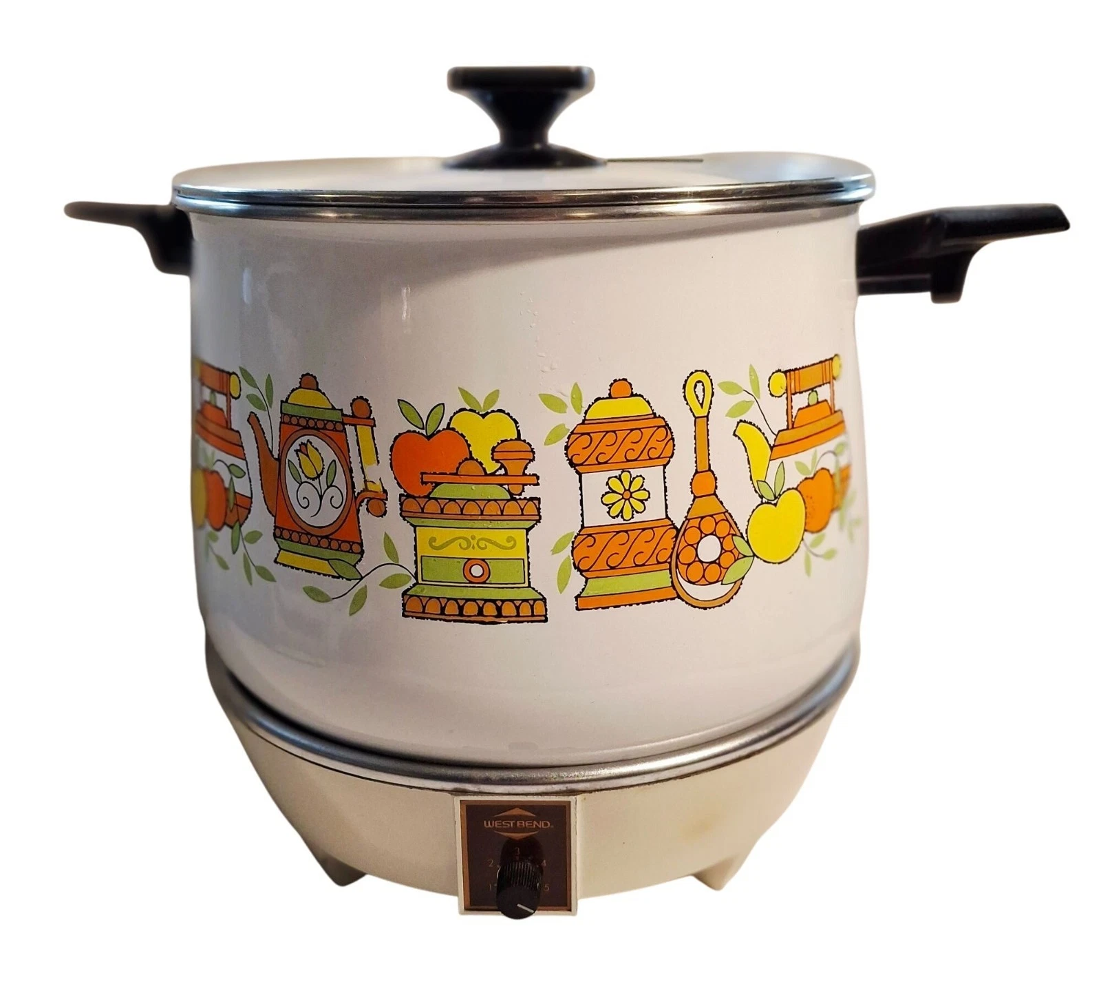 Vintage West Bend Lazy Day Slo-Cooker 5225 With Lid