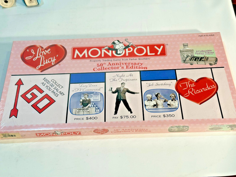 I Love Lucy Monopoly Game 50th Anniversary Collectors Edition. FACTORY SEALED