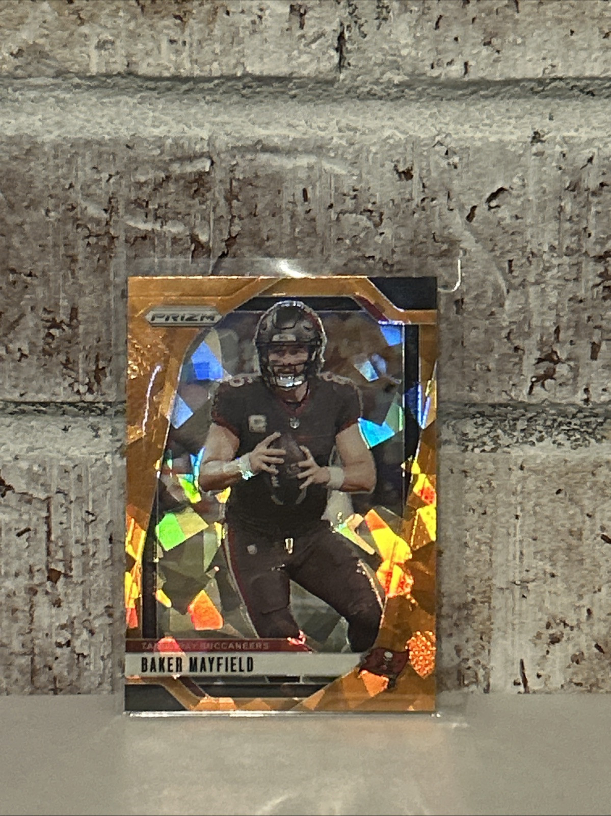 2024 Panini Prizm Baker Mayfield Orange Lazer Prizm #268 Tampa Bay Buccaneers