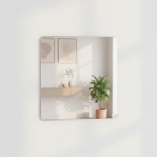 Lightweight Self-Adhesive Acrylic Mirrors - 2 Pack, Ideal for Any Room, 6x6 inch