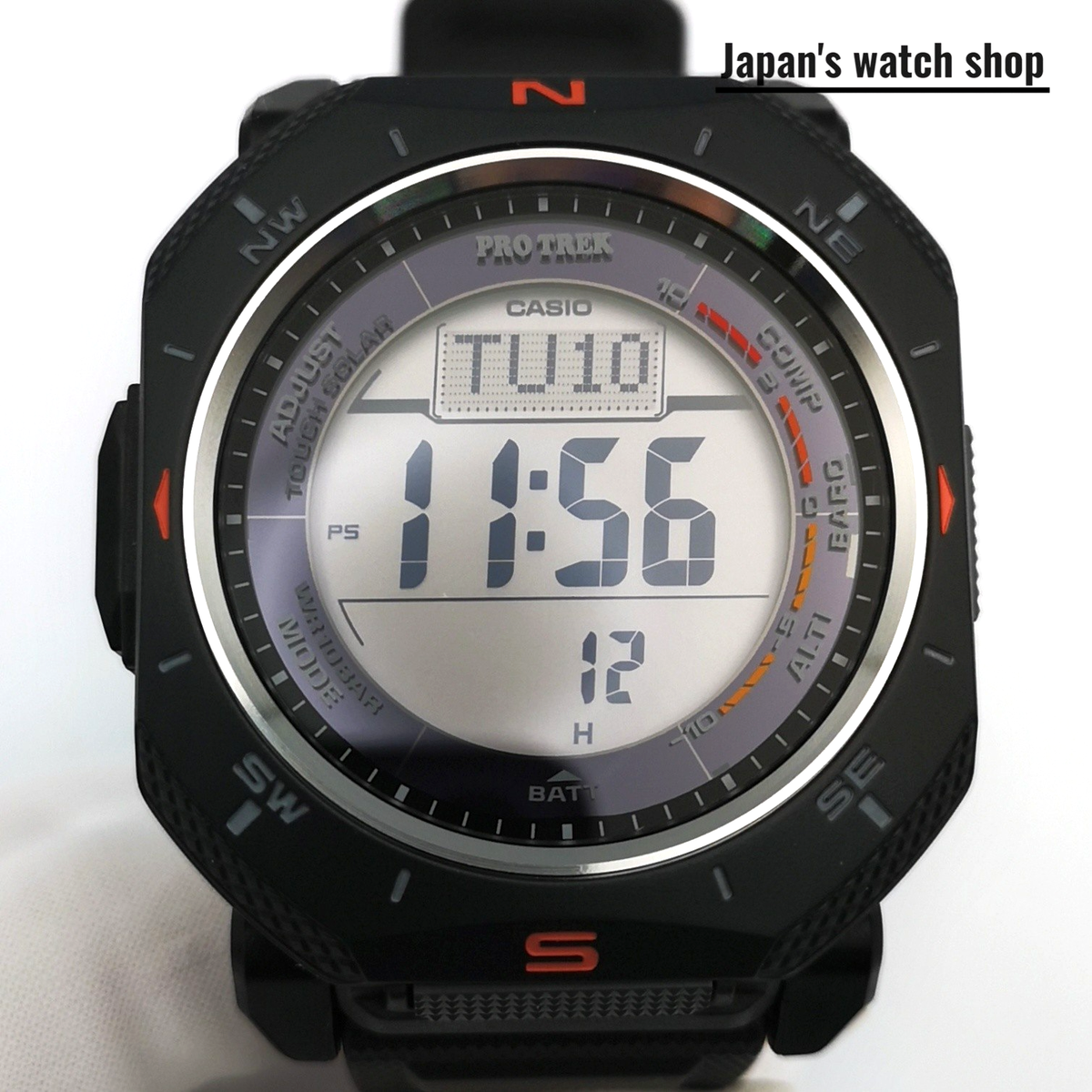 CASIO PRO TREK PRG-69-1JF Black Solar Compass Men's Watch New in