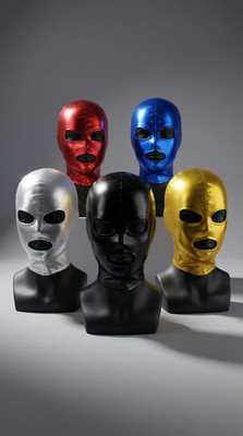 Shiny Metallic Balaclava Mask Full Face Hood Halloween Costume Cosplay Unisex