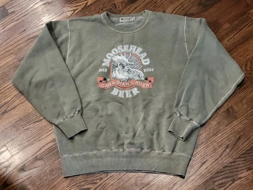 Moosehead Canadian Lager Beer Redwood Classics Sweatshirt Mens Size Large  - product listing photo