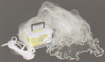 Ahi  CN-210 Clear Mono Cast Net 3/8'' Mesh 10 ft Radius 3/4 lb. Lead per ft