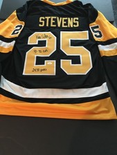 KEVIN STEVENS AUTOGRAPHED CUSTOM JERSEY W/ 