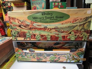 Daisy Military Target Army Game Tin Battery Operated Boxed N Mint Working 19.5"