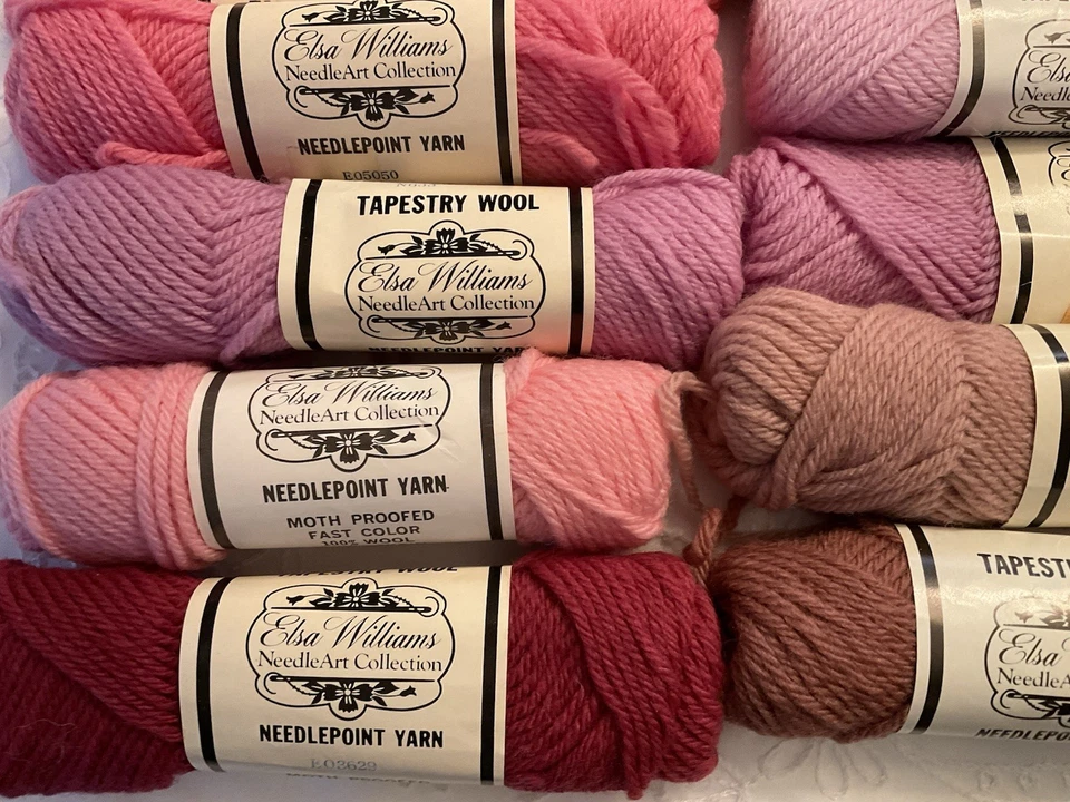 Elsa Williams Needlepoint Tapestry Yarn Lot of 18 Asst Color 100% Wool 40 yd M - Image 4 of 4