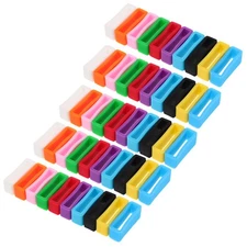 50 Pcs Silicone Watch Strap Holder Replacement Bands Retainer Accessories