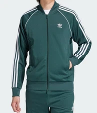 RARE adidas Originals Men's SST Superstar Track Top Retro Jacket Mineral Green