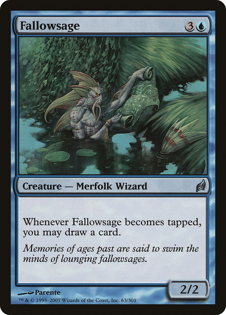 Fallowsage #63 (MP) Lorwyn LRW Magic MTG