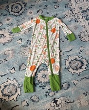Coconut Pops Newborn Bamboo Zip Footless Slee...