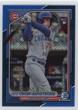 2024 Bowman Mega Box Chrome Blue Mojo Refractor /150 Pete Crow-Armstrong #85 4f5