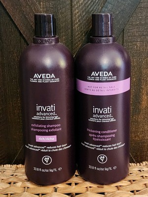 Aveda!! Invati Ultra Advanced RICH Shampoo & Conditioner! NEW FORMULA!!! Liters!