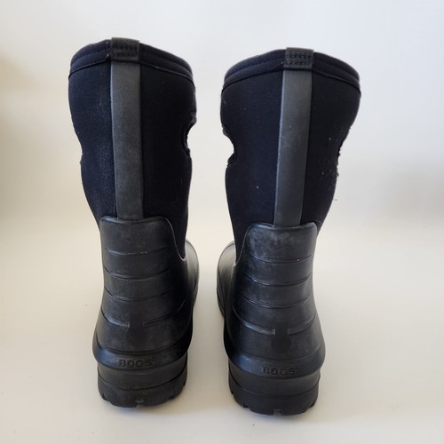 Bogs Neo Classic Bloom Stiefel Jugend Jungen 5 schwarz wasserdicht isoliert Regen Winter - Bild 5 von 8