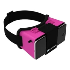 Smart Theater VR Virtual Reality Pink Headset Compatible for Android and iPhone