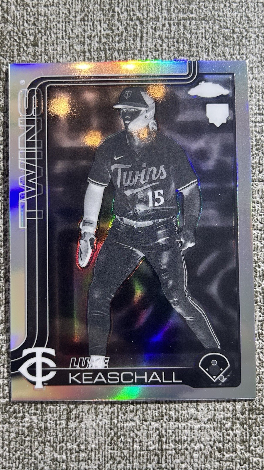 2025 Topps Chrome Update Series Luke Keaschall Negative Refractor #USC106