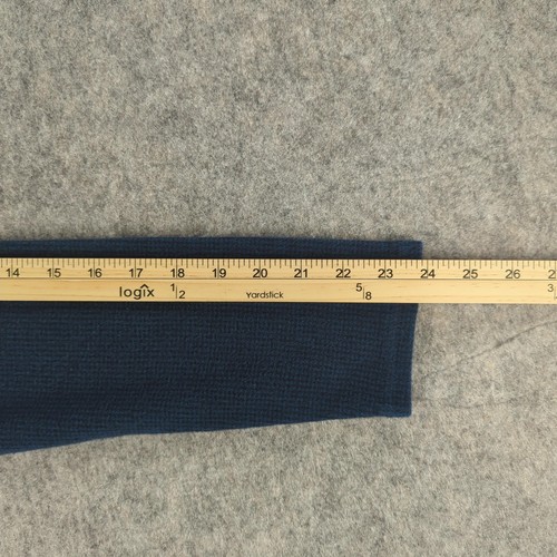 Woolrich Sweater Womens XL Navy Quarter Zip Waffle Knit Cotton Pullover 7232 - Picture 6 of 8