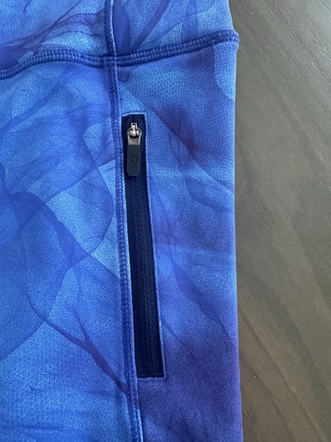 Lululemon Run It Out Tight HiRise Blue Midnight Tulle Sz 6 (26x29) Pockets - Picture 6 of 6