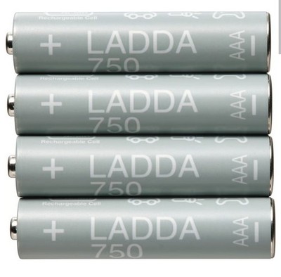 Ikea Rechargeable Battery Batteries Clock Battery LADDA AAA NIB 
