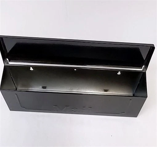 Solar Group THHB0001 Galvanized Steel Horizontal Wall Mount Mailbox Black - Image 2 of 4