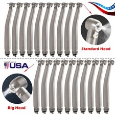 1-10 Dental Fiber Optic LED E-generator Handpiece 4 Spray Standard/Big Head 4H