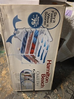 HAMILTON BEACH Quick Dry 4-Shelf Garment Drying Station Sealed 12510
