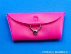 Vintage Barbie Doll Fashion PAK Hot Pink Clutch Purse Near Mint ~ 1960's